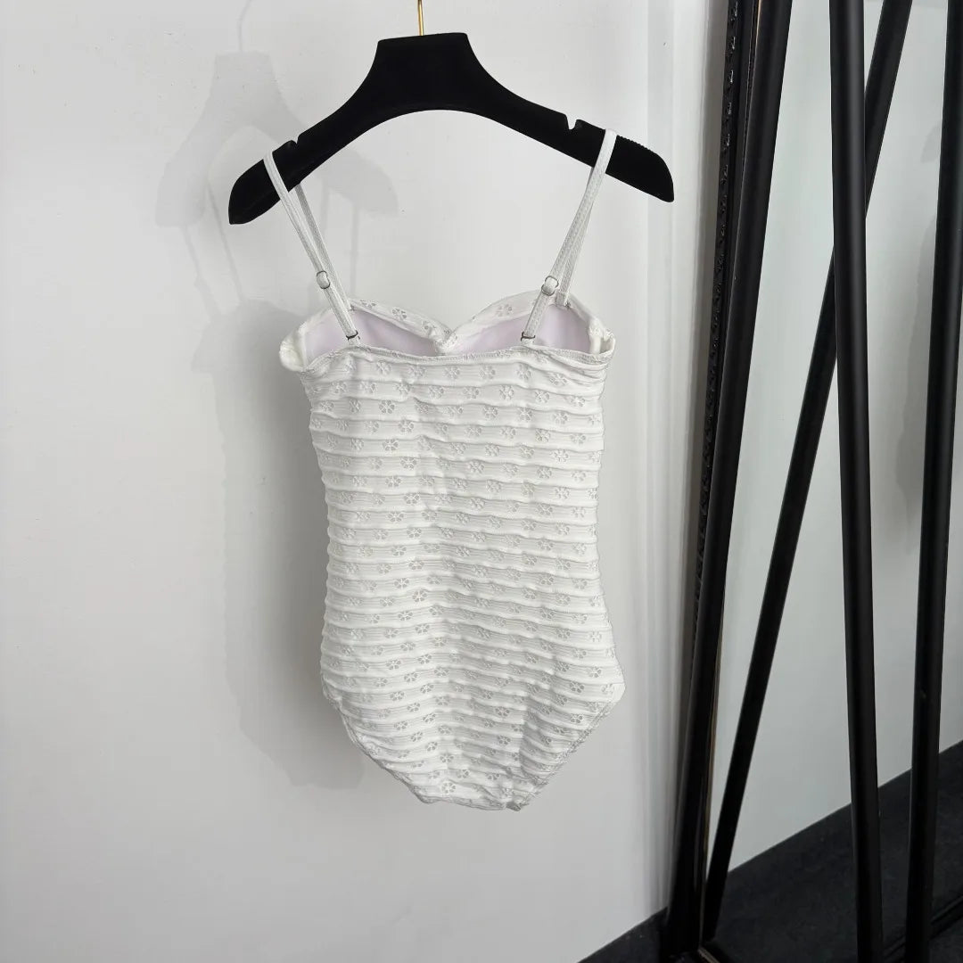 Summer Strapless Open-Back One-Piece Swimsuit For Women