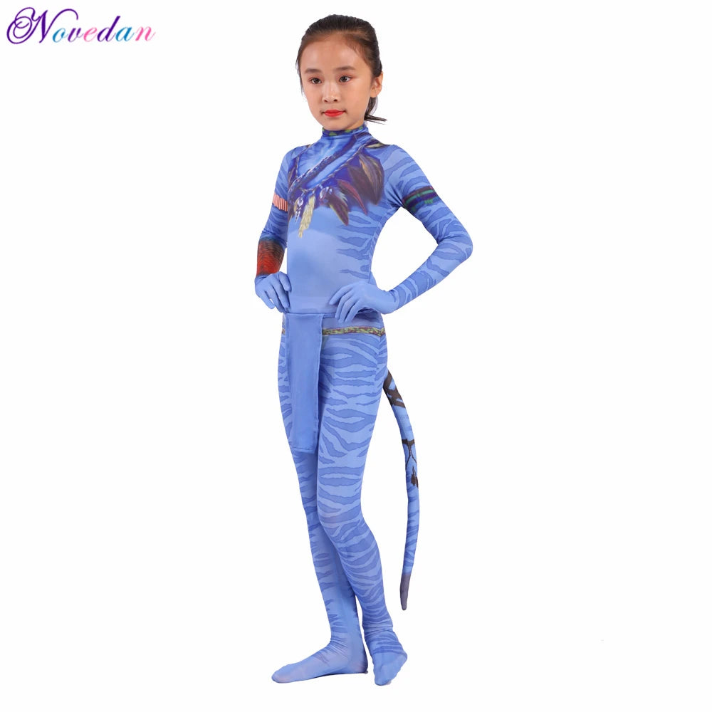 Novedan Avatar 2 Neytiri Jake Sully Cosplay Bodysuit Costume