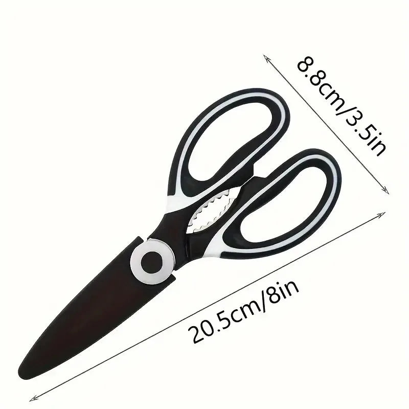 Multifunctional Stainless Steel Kitchen Scissors For Food Preparation