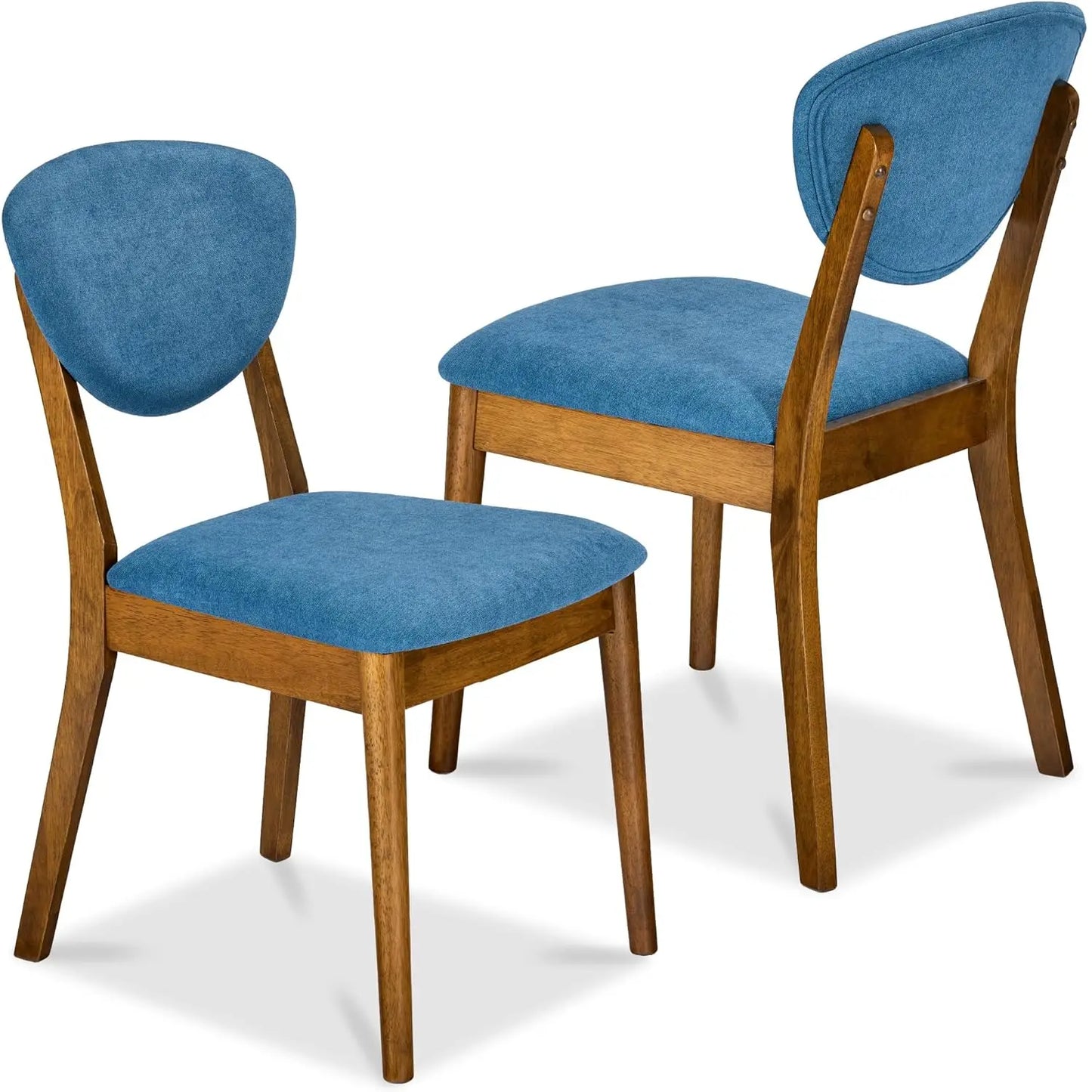Mid-Century Modern Upholstered Dining Chairs Set Of 2