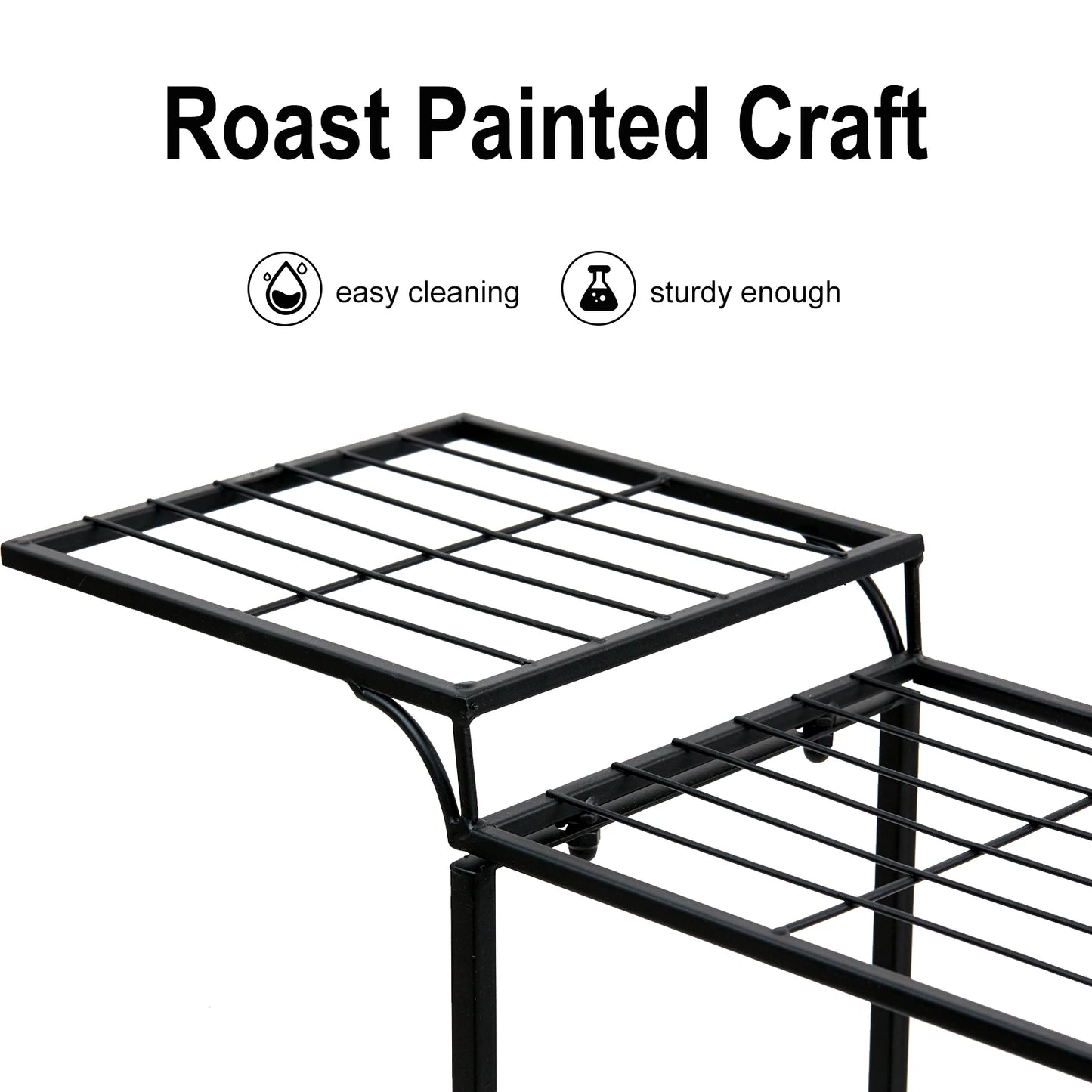 Wisfor Six Tier Metal Garden Plant Stand For Flower Pots
