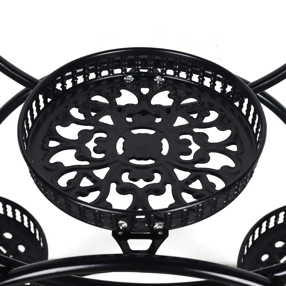 Bymaocar 9-Tier Plant Stand With Wheels Metal Shelf