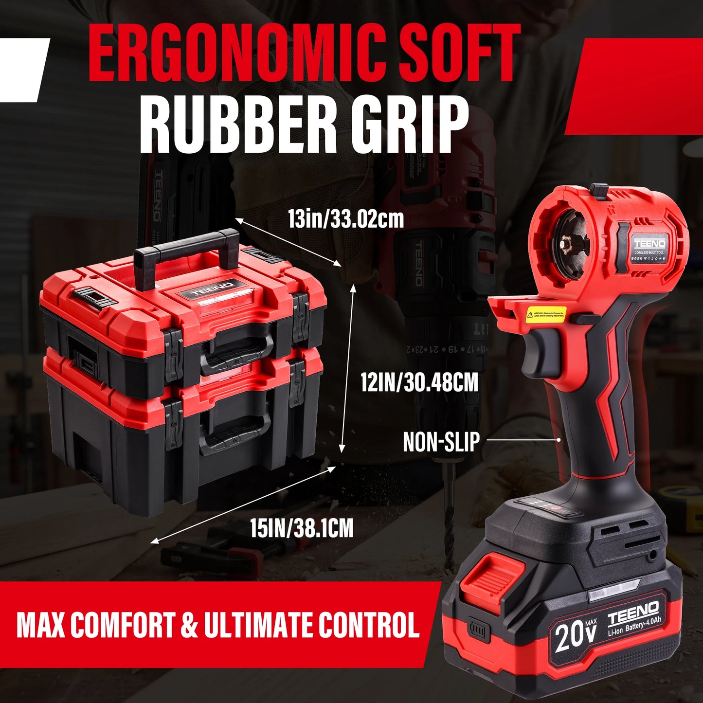 20V Max 9-In-1 Cordless Tool Combo Kit Batteries Included