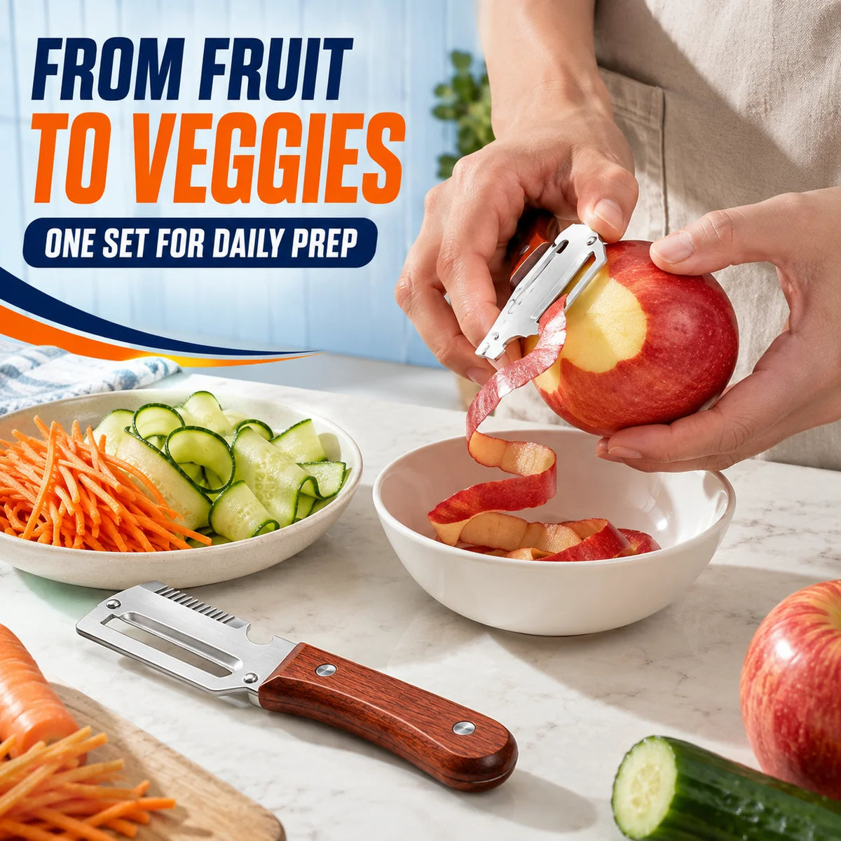Multifunctional Kitchen Onion Chopper Scissors And Vegetable Peeler