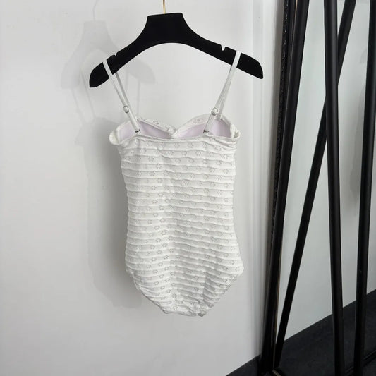 Summer Strapless Open-Back One-Piece Swimsuit For Women