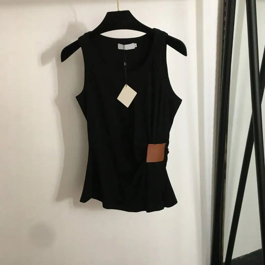 Women's Summer Knitted Vest Patchwork Style