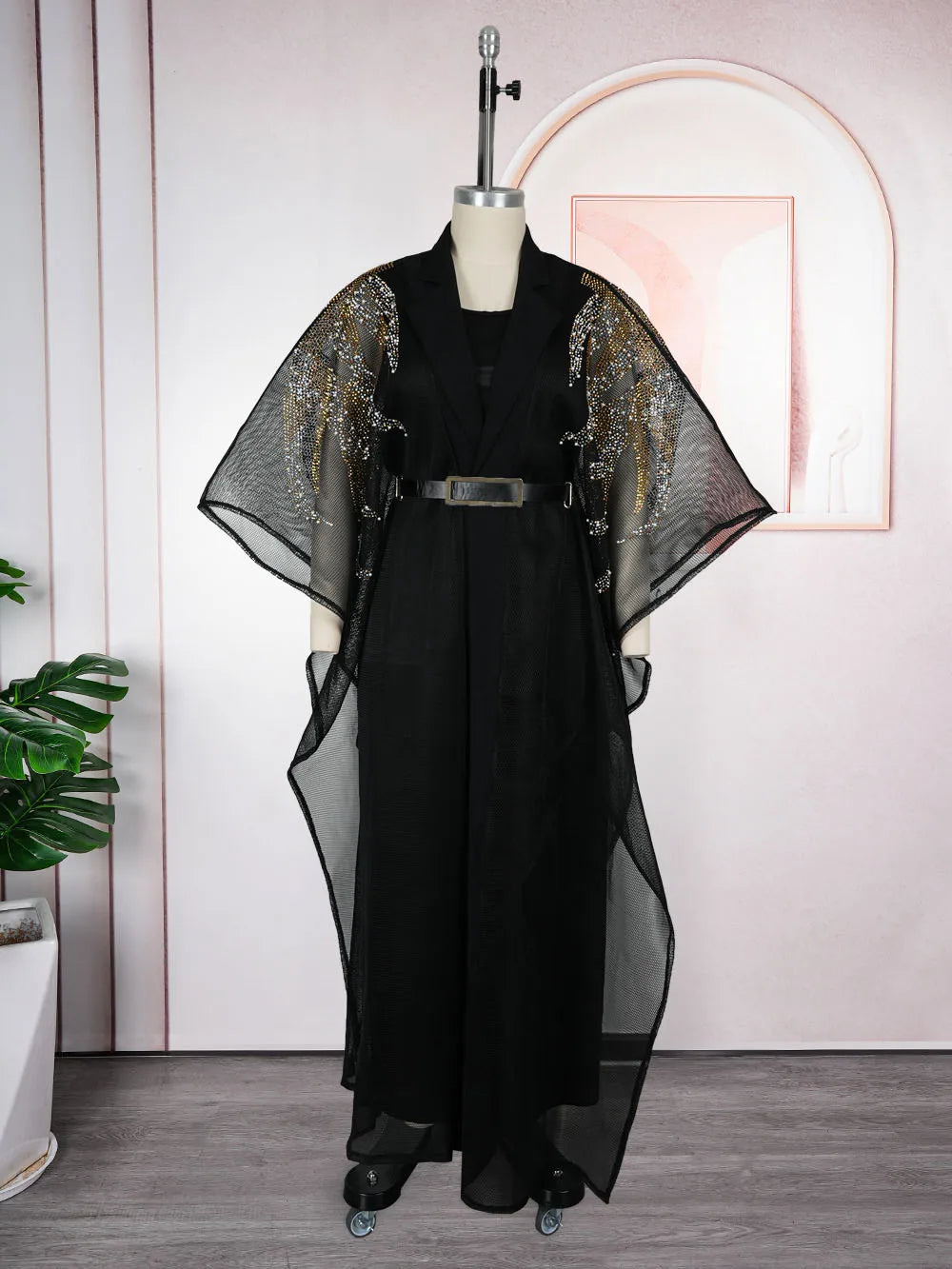 HD CN African Women Traditional Dress 2pc Robe Set