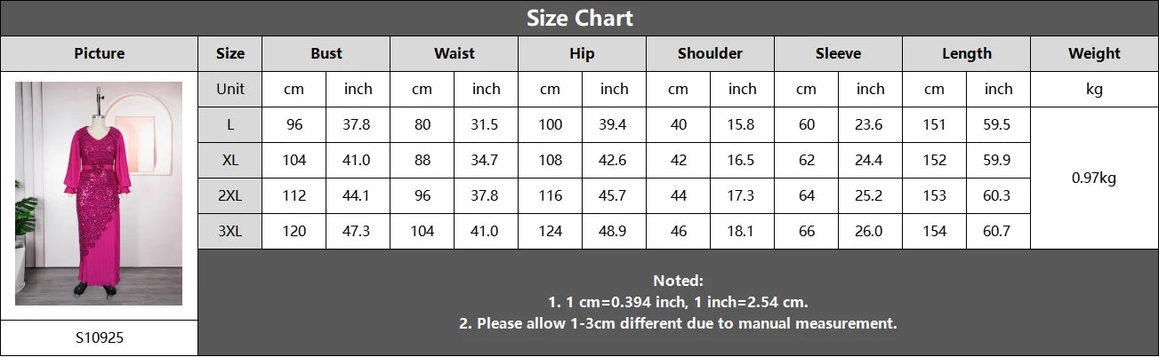 HD CN African Sequin Dress for Women Party Wedding Robe