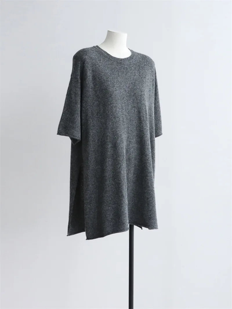 Women's Cotton Knitted Round Neck Sweater