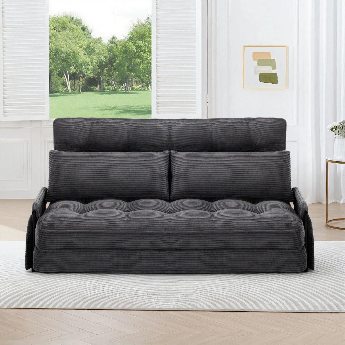 Gaohappy Adjustable Foldable Floor Sofa Bed With Storage Pocket