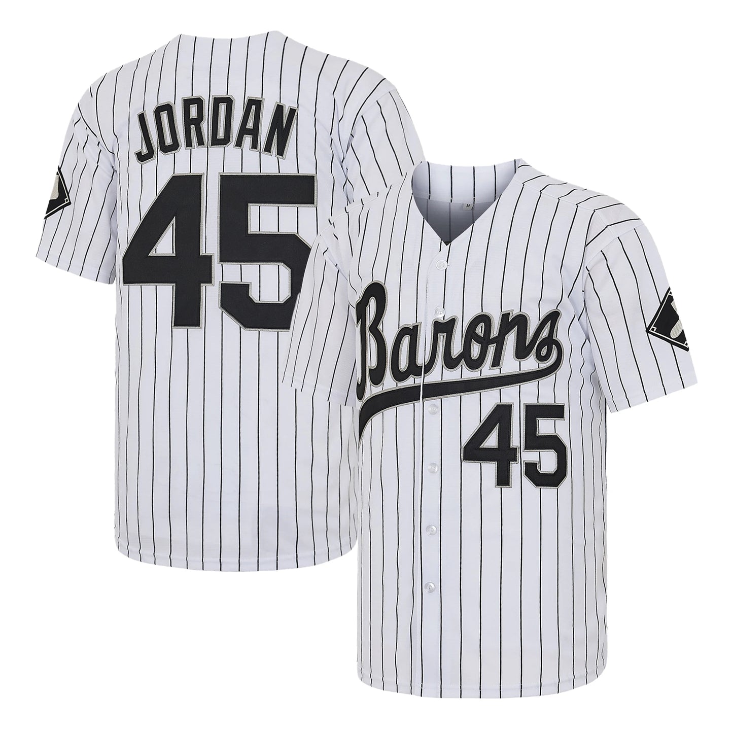 Men's Retro Baseball Jersey With Full Embroidered Letters And Numbers