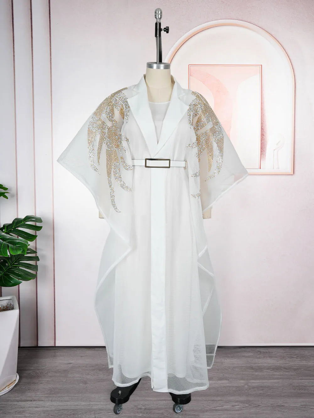 HD CN African Women Traditional Dress 2pc Robe Set
