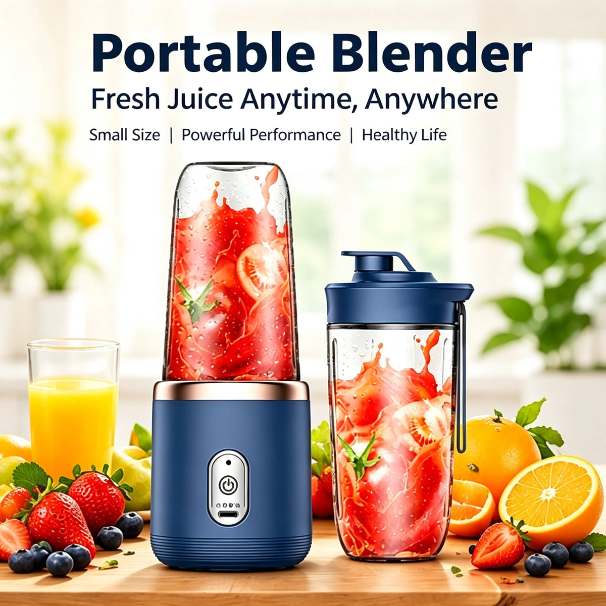 UPWORK Portable Blender USB Rechargeable Smoothie Maker