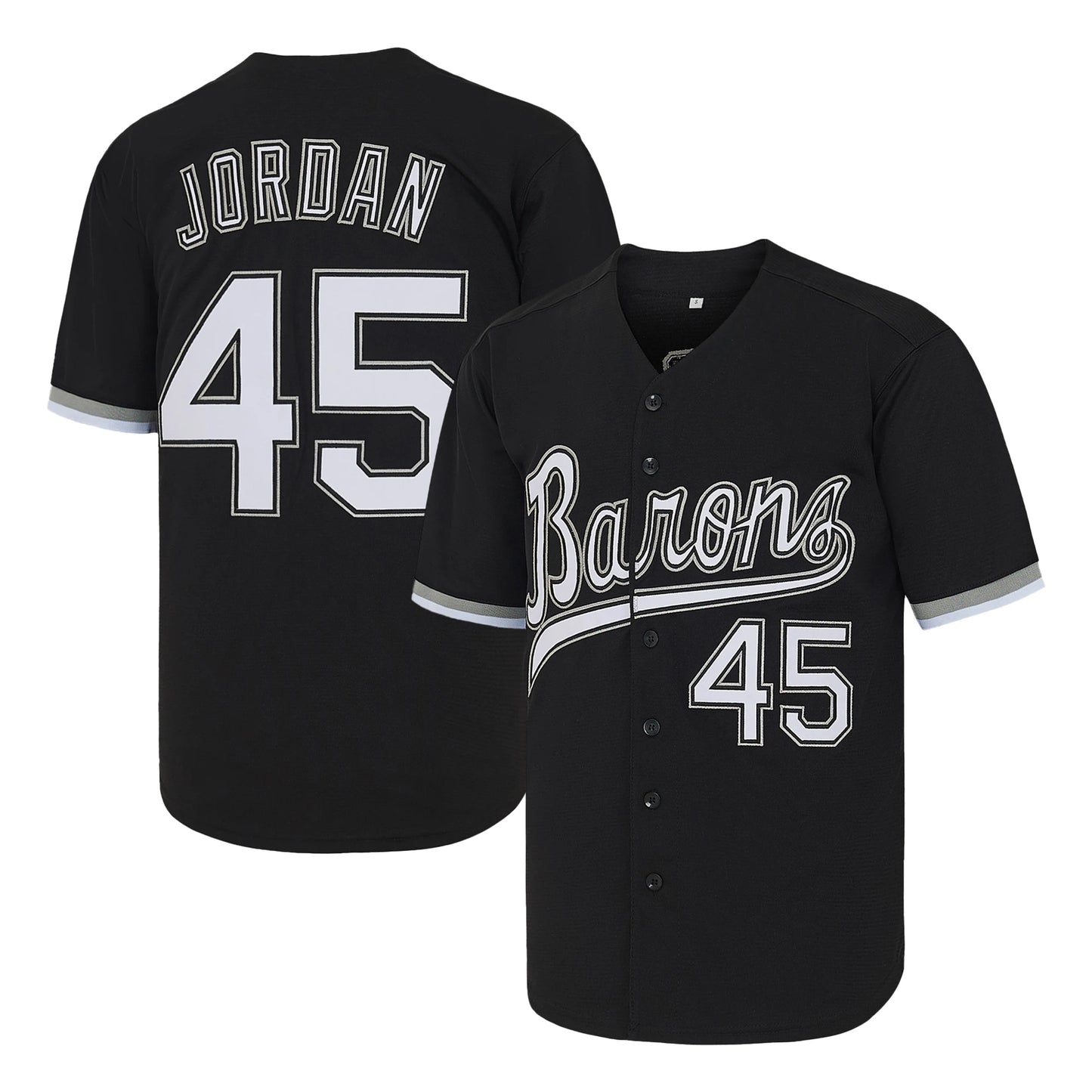 Men's Retro Baseball Jersey With Full Embroidered Letters And Numbers
