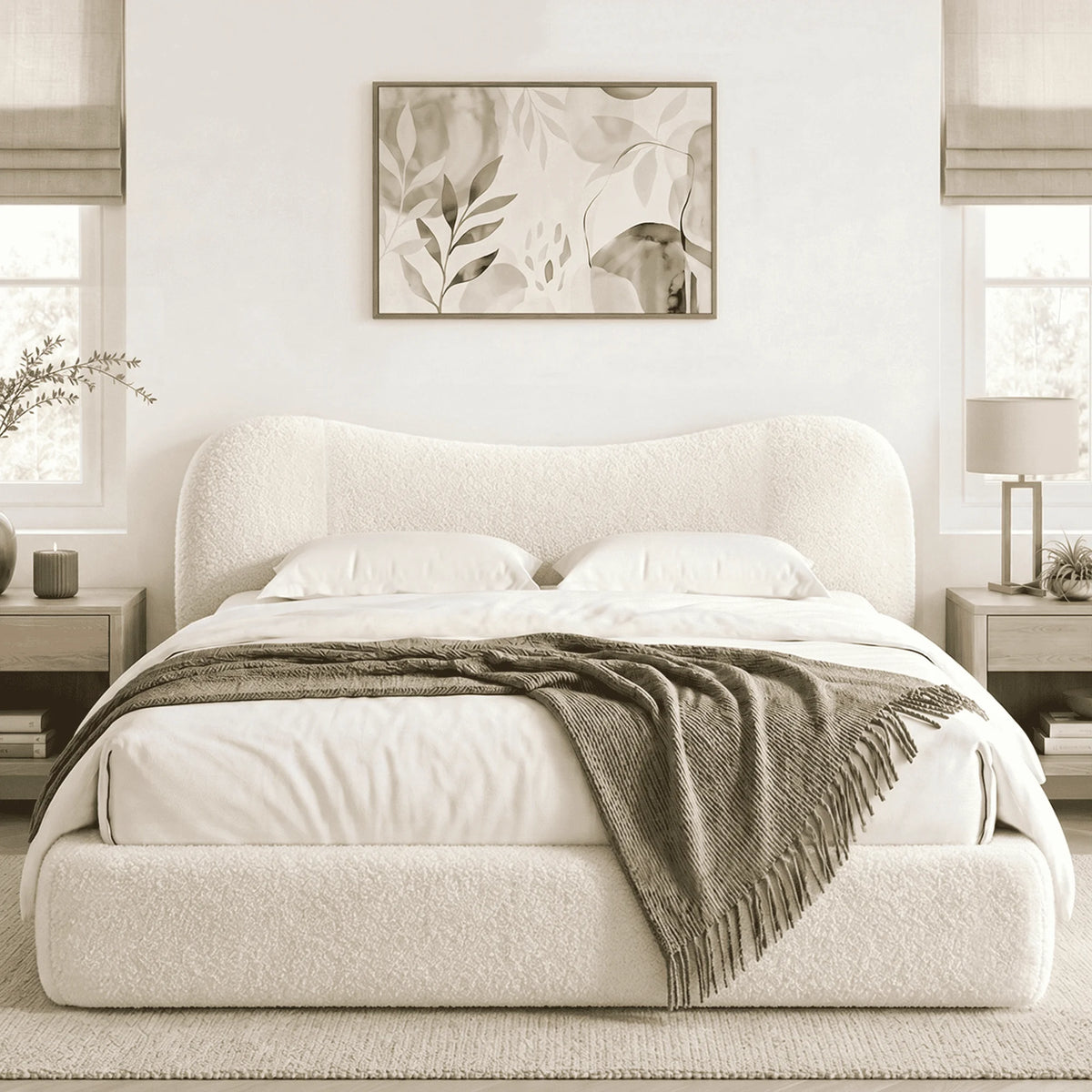EnHomee Cloud Bed Frame With No Assembly And Quiet Design