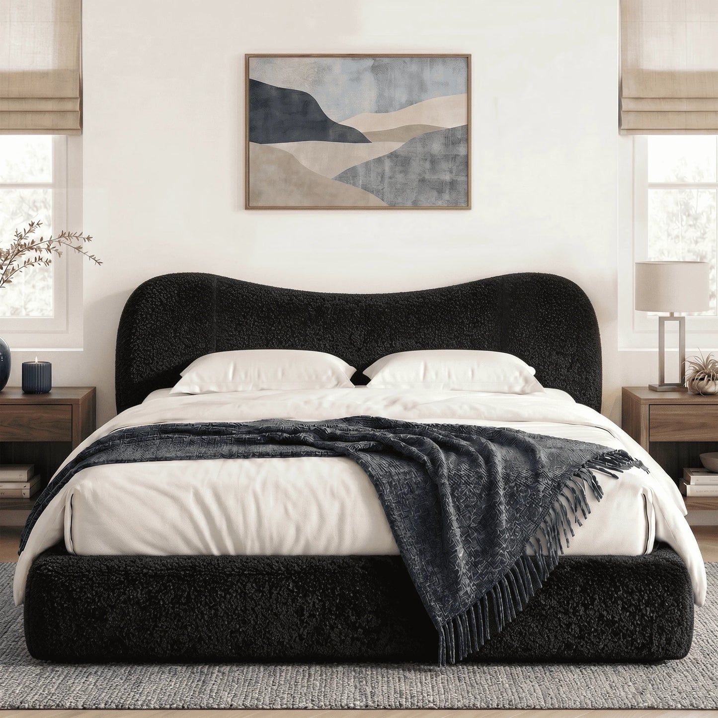 EnHomee Cloud Bed Frame With No Assembly And Quiet Design