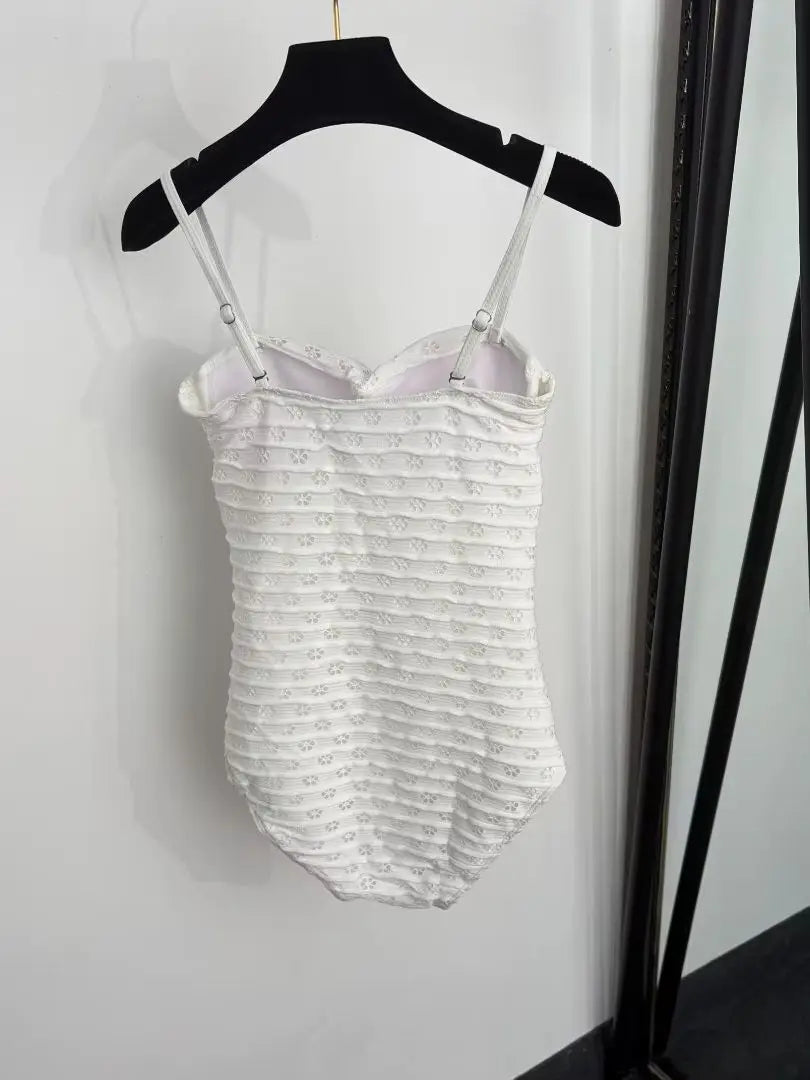 Summer Strapless Open-Back One-Piece Swimsuit For Women