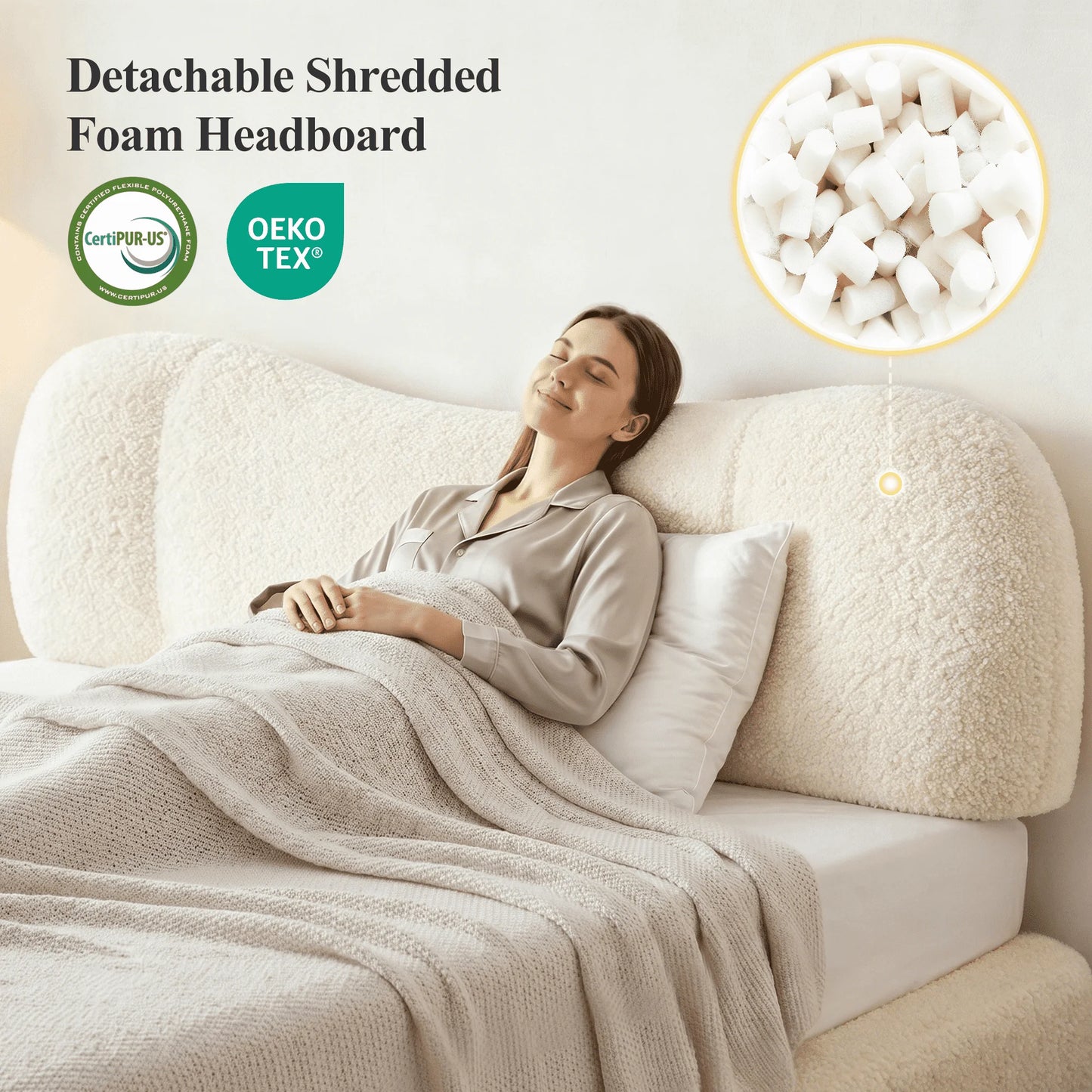 EnHomee Cloud Bed Frame With No Assembly And Quiet Design
