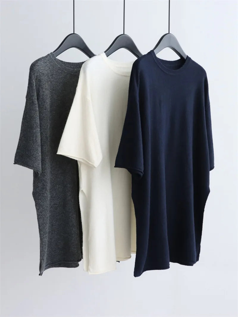 Women's Cotton Knitted Round Neck Sweater