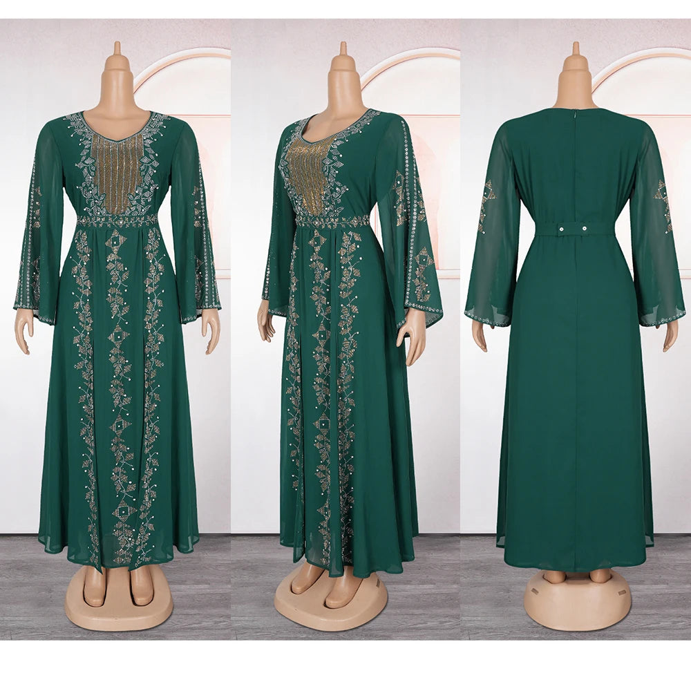 HD CN Abaya Dress Turkish Caftan Moroccan African Womens Dress
