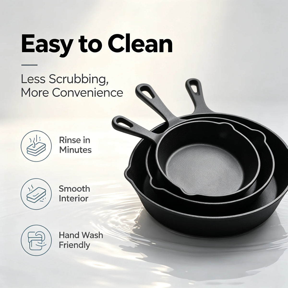 UPWORK Stainless Steel Frying Pan Set For Cooking And Grilling