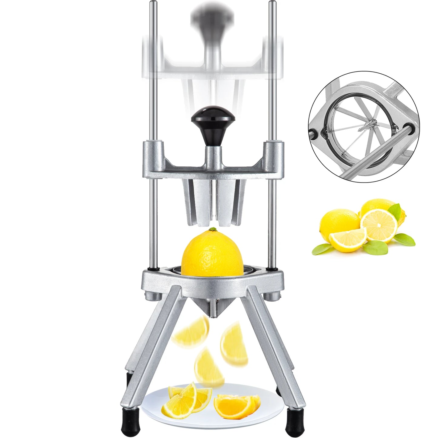 Succebuy Stainless Steel Lemon Lime Wedge Slicer Chopper