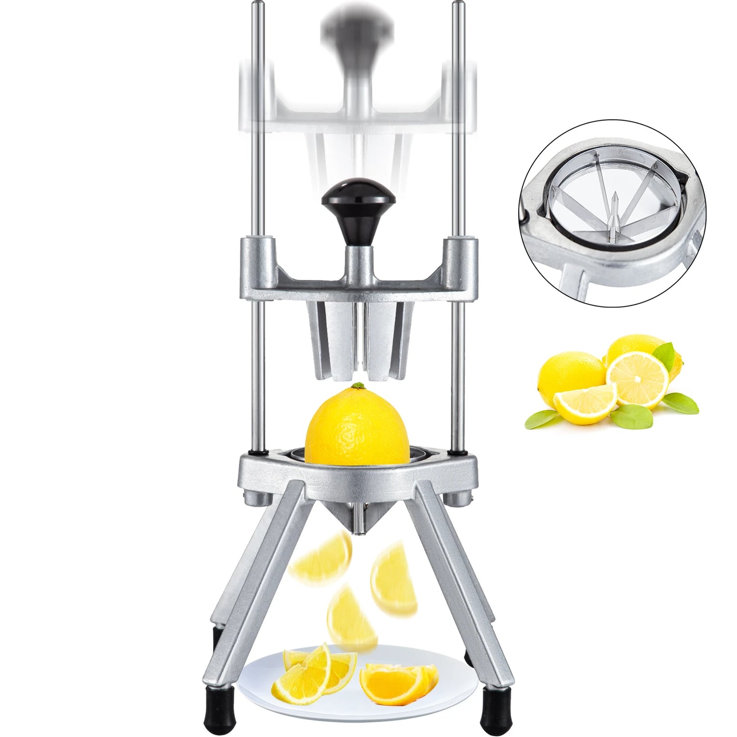 Succebuy Stainless Steel Lemon Lime Wedge Slicer Chopper