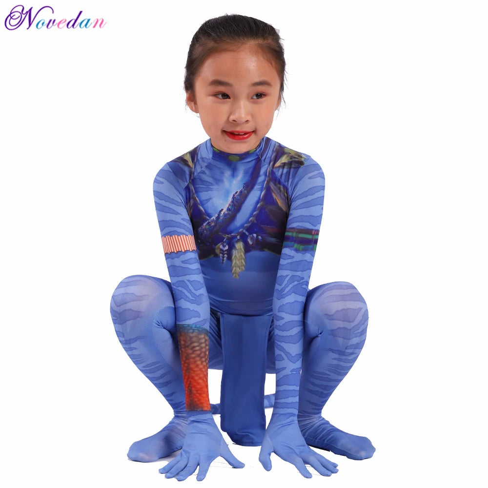 Novedan Avatar 2 Neytiri Jake Sully Cosplay Bodysuit Costume