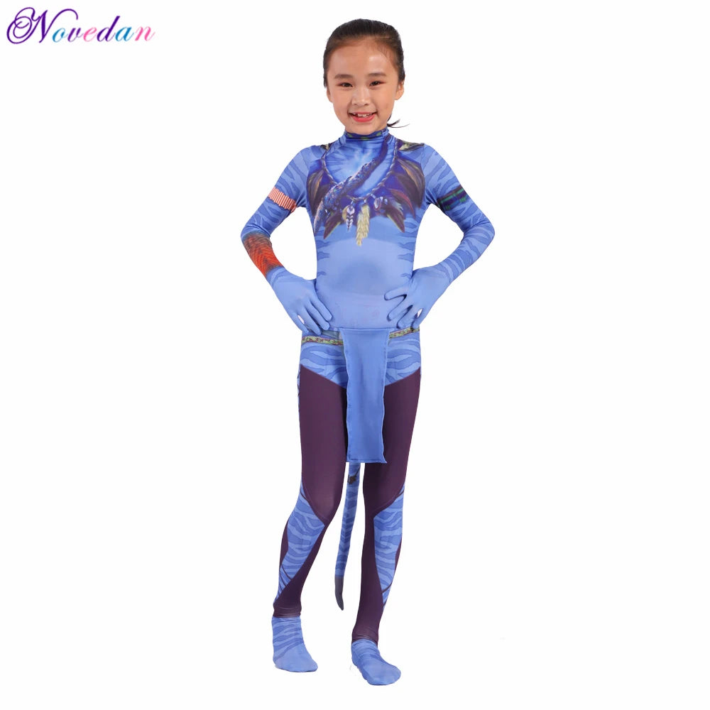 Novedan Avatar 2 Neytiri Jake Sully Cosplay Bodysuit Costume