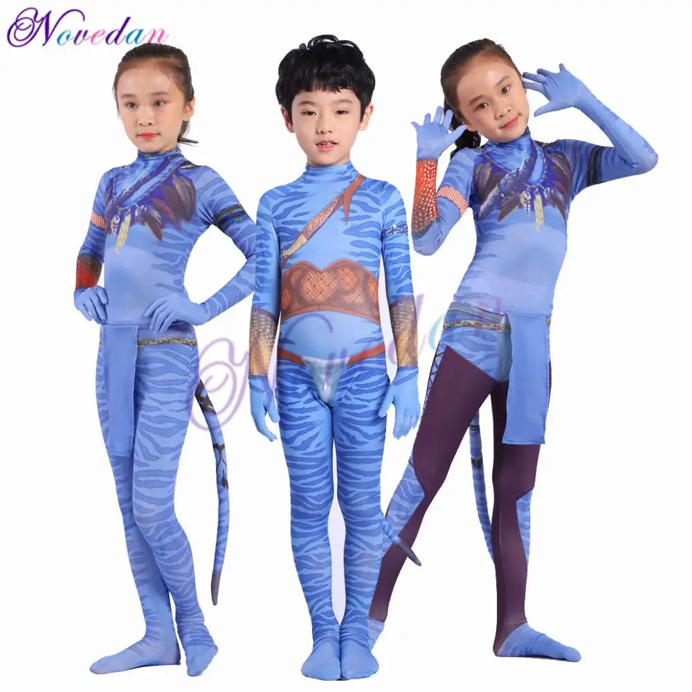 Novedan Avatar 2 Neytiri Jake Sully Cosplay Bodysuit Costume