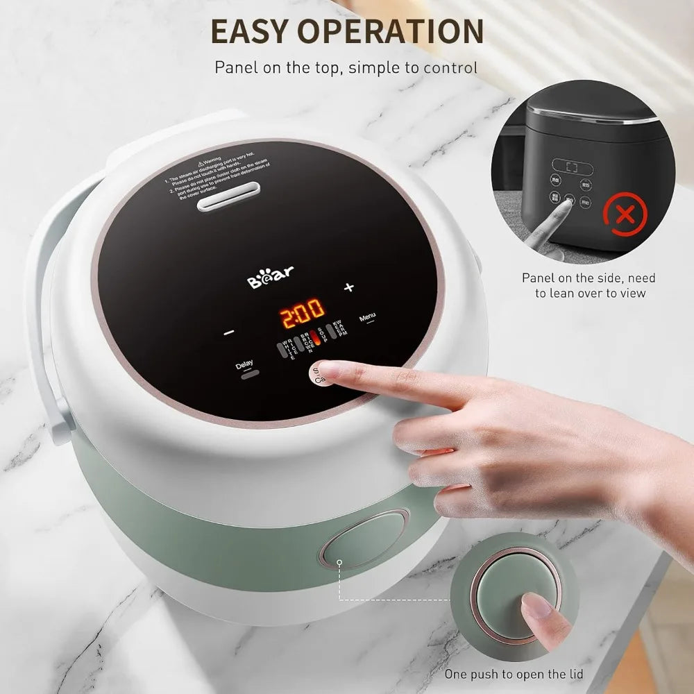 XMSJ PFAS Free Fuzzy Logic Rice Cooker With Touch Screen