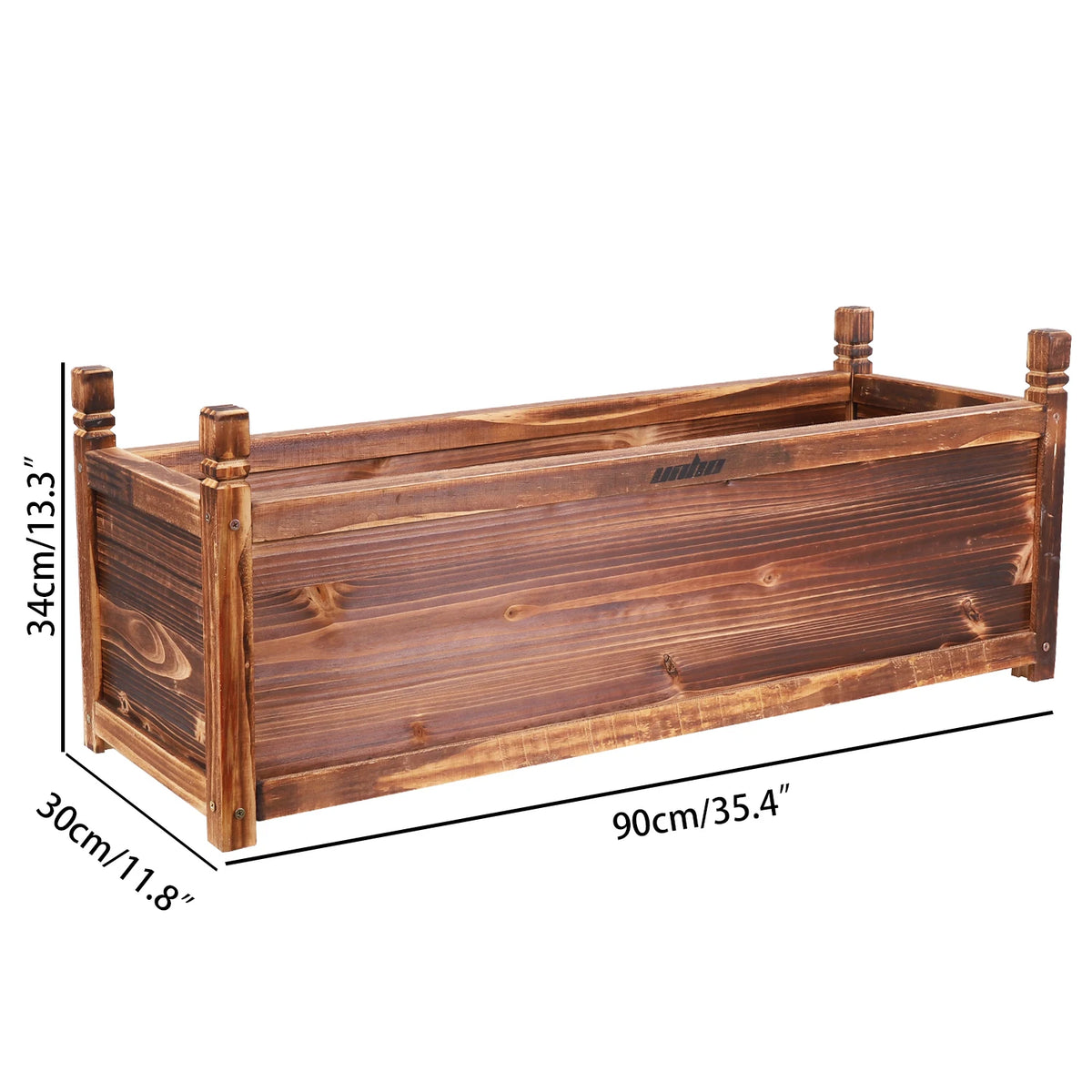 Wooden Raised Garden Bed Planter Box For Indoor Outdoor Growing