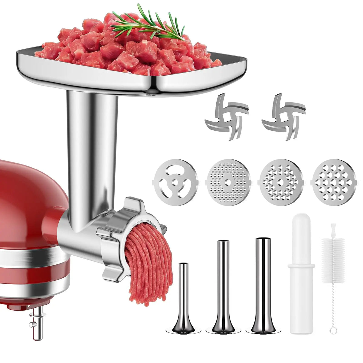 GVODE Stainless Steel Meat Grinder Attachment For KitchenAid Mixer