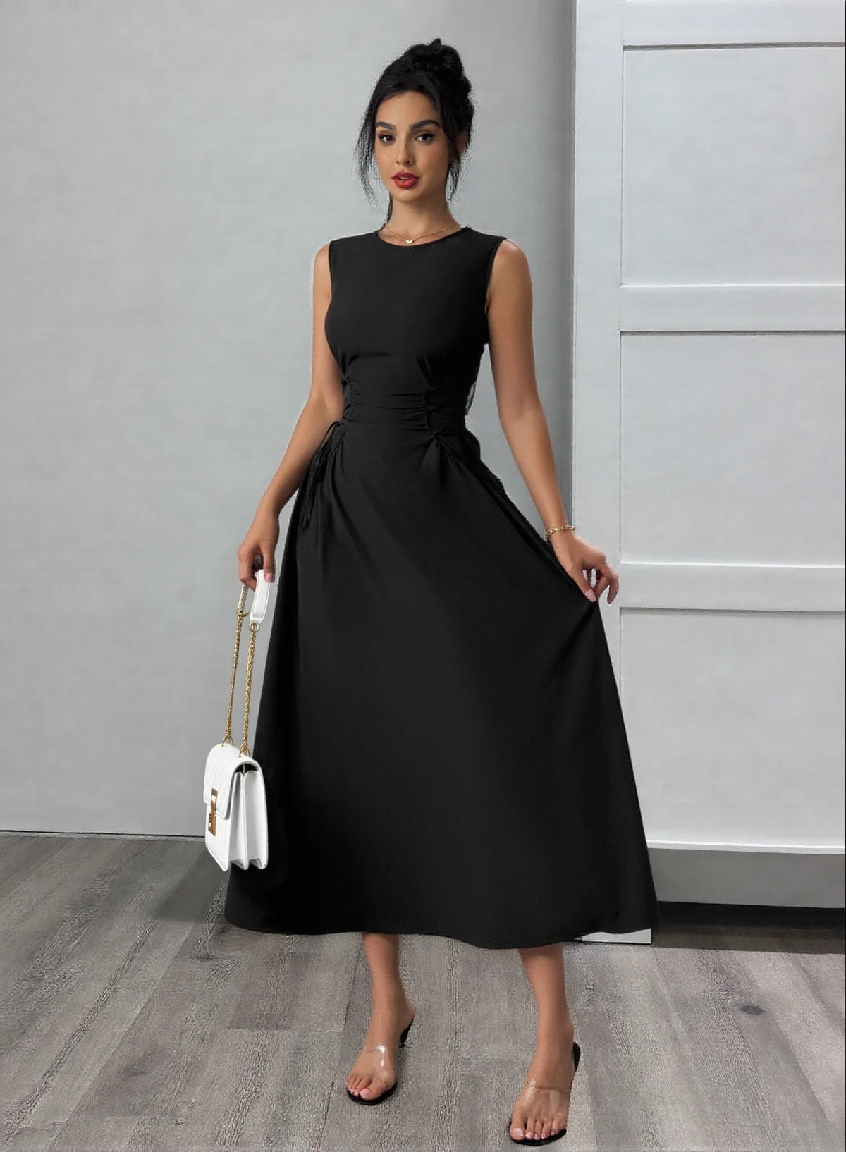 Elegant Bow Trim Off Shoulder Bodycon Party Evening Dress