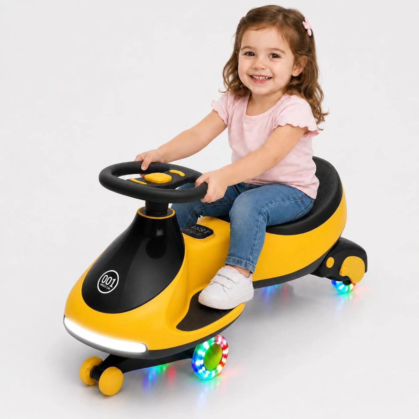 HiMISS 12V Electric Wiggle Car For Kids Dual Ride On