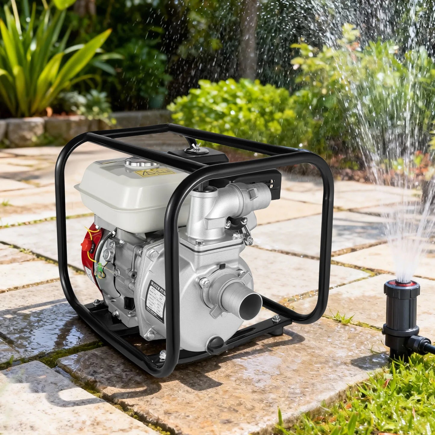 Portable Gas Water Pump 6.5HP 4-Stroke For Irrigation And Drainage