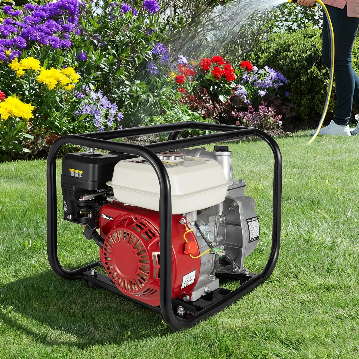 Portable Gas Water Pump 6.5HP 4-Stroke For Irrigation And Drainage