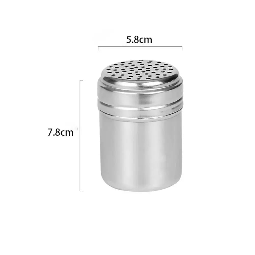 Stainless Steel Rotating Spice Shaker Jar For Salt And Sugar