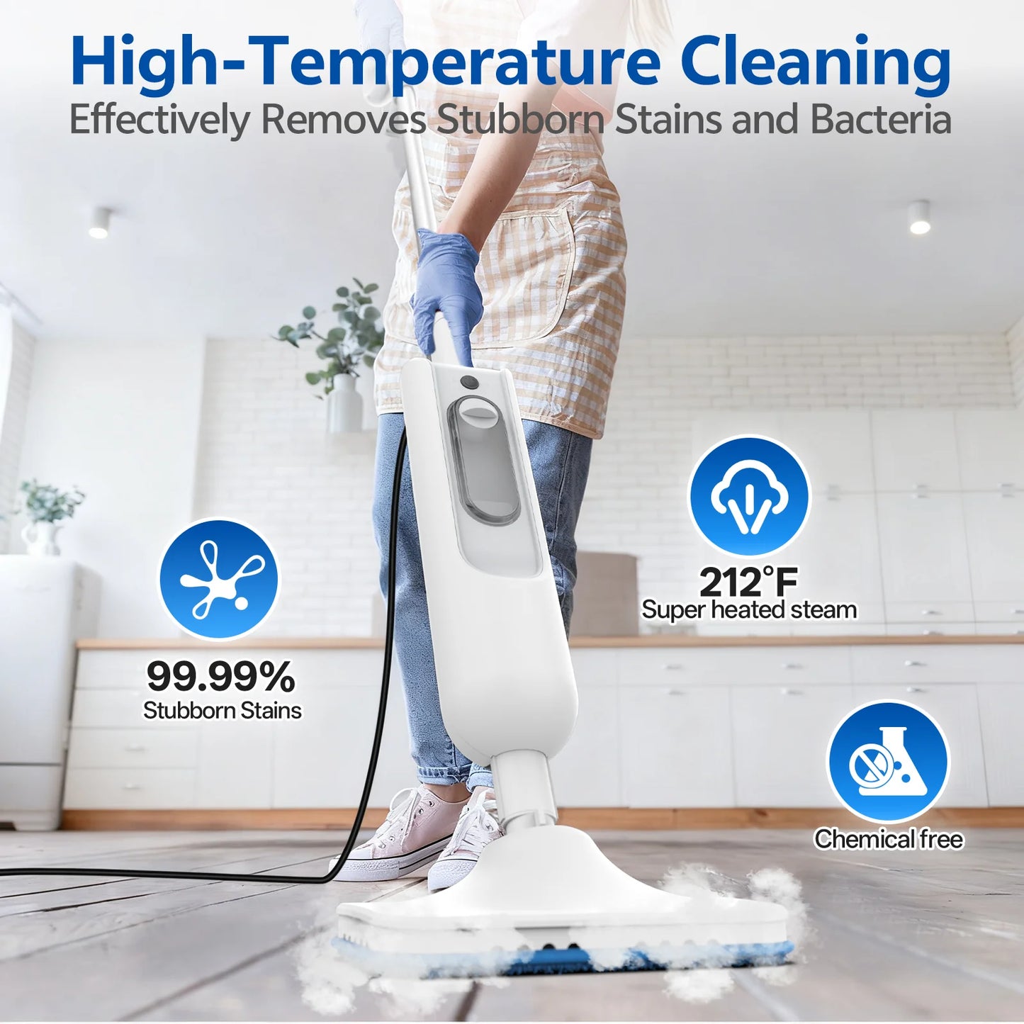 Inse 1300 Watt 12 In 1 Steam Mop Scrubber