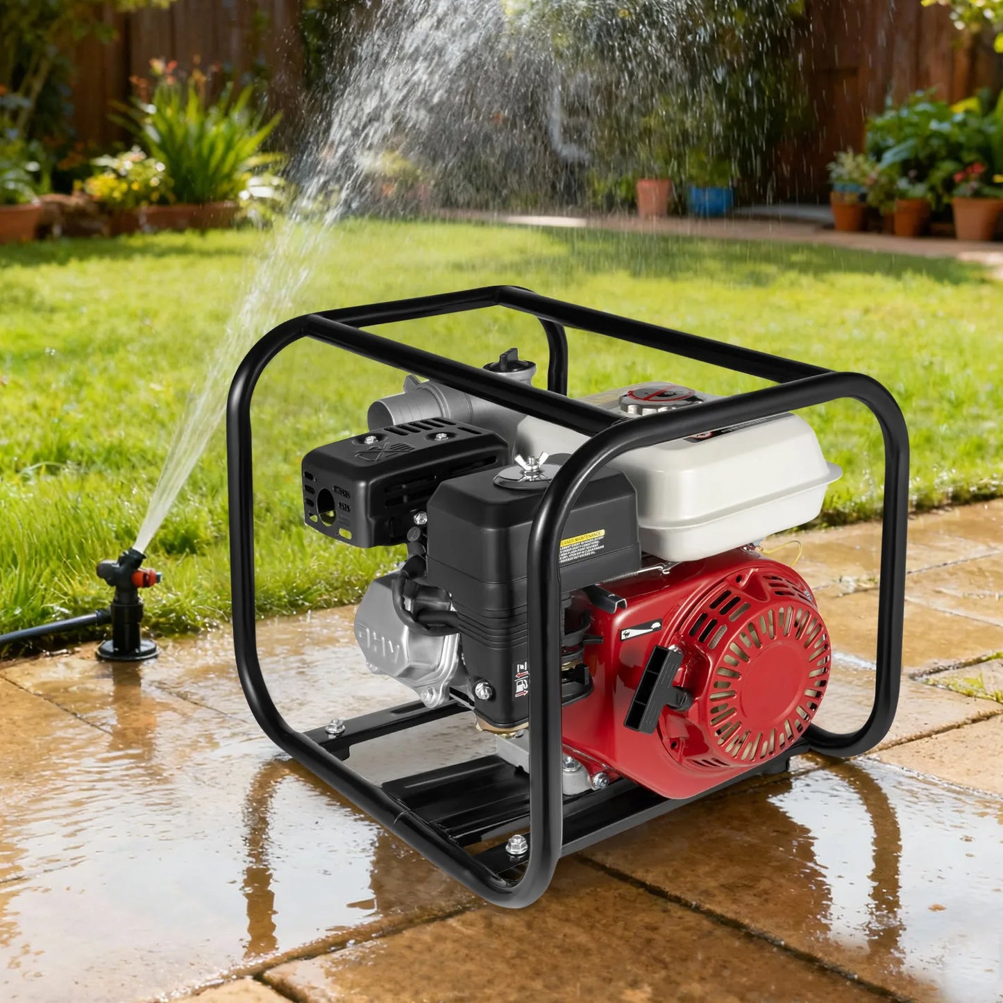 Portable Gas Water Pump 6.5HP 4-Stroke For Irrigation And Drainage