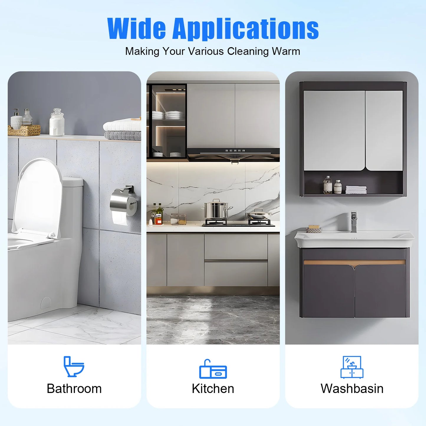 Newest Water Heater Electric Instant Hot Under Sink 1500W 110V