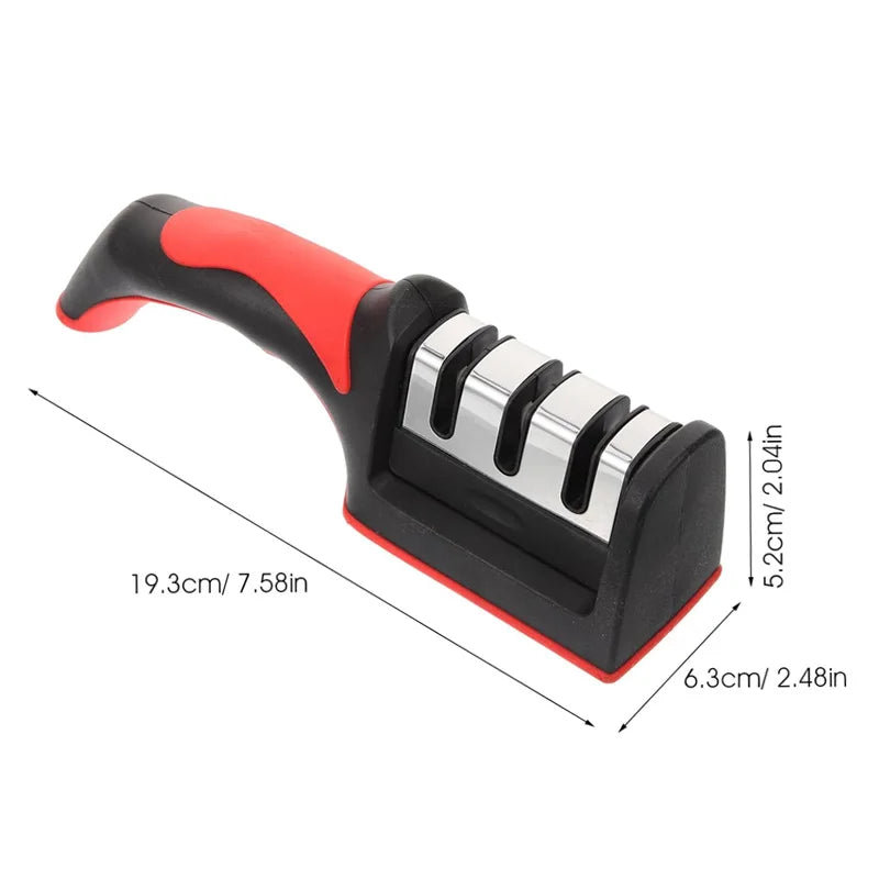 Quick Knife Sharpener With Non Slip Base For Kitchen Use