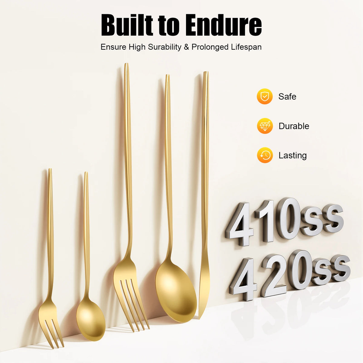 Stainless Steel Flatware Set For Weddings Buffets And Restaurants