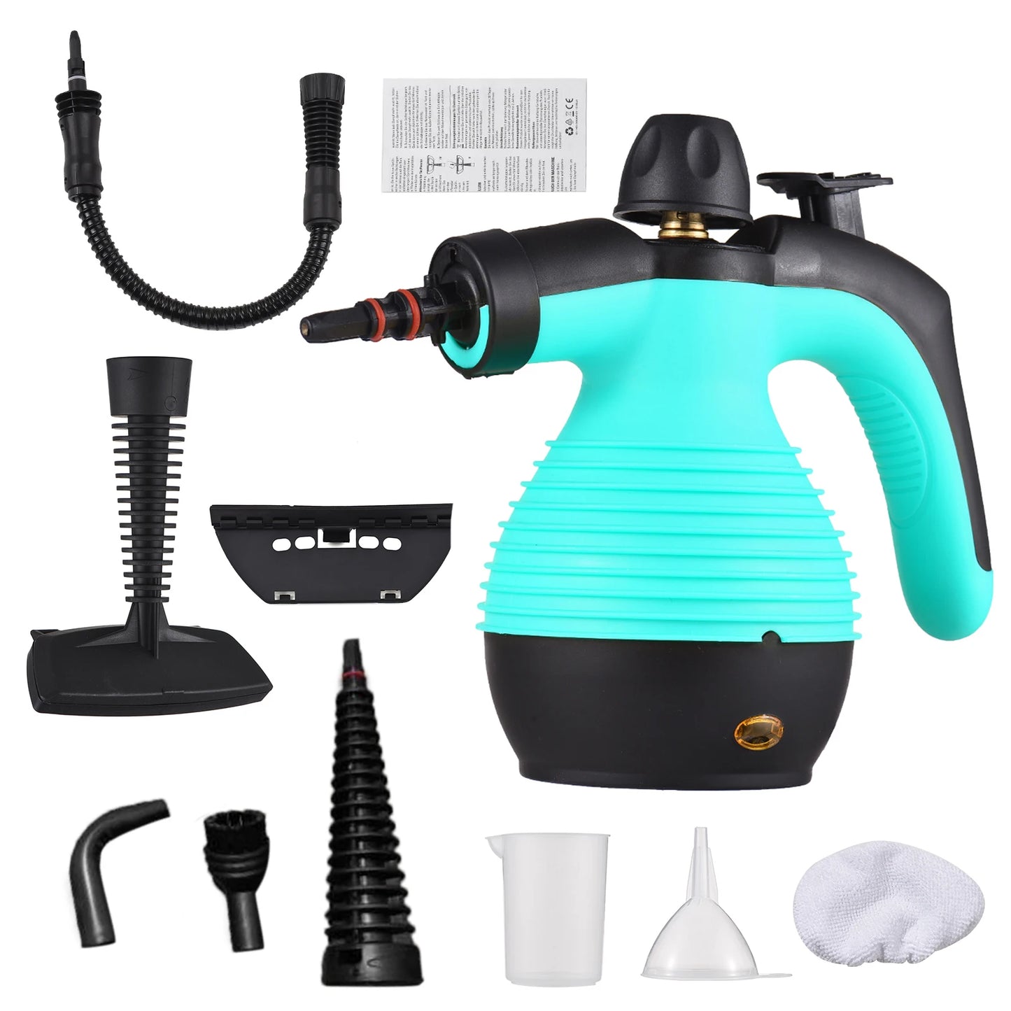 Romellar Portable Handheld Steam Cleaner With 9 Accessories