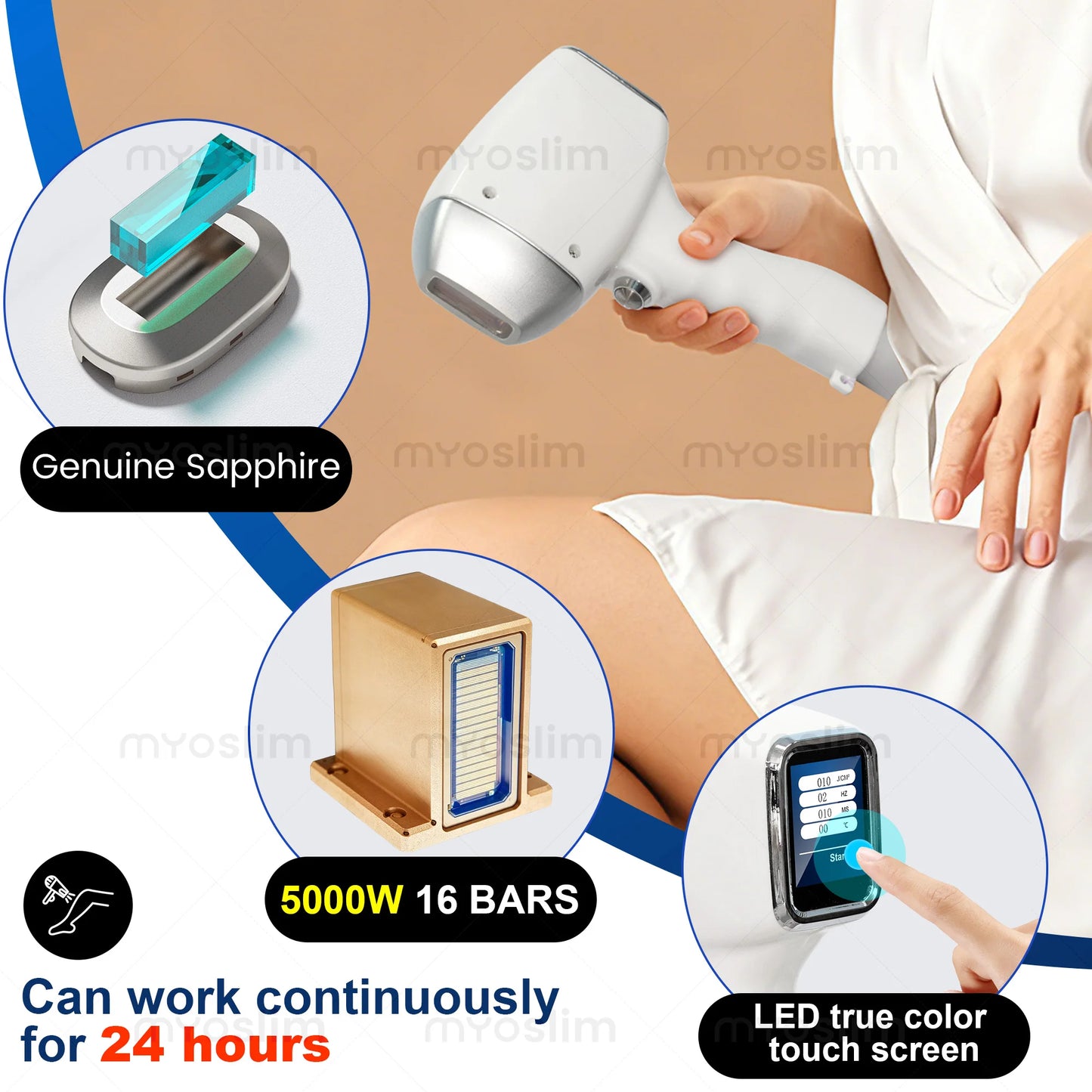 FAC 5000W 2-In-1 808 Diode Hair Removal And Tattoo Laser