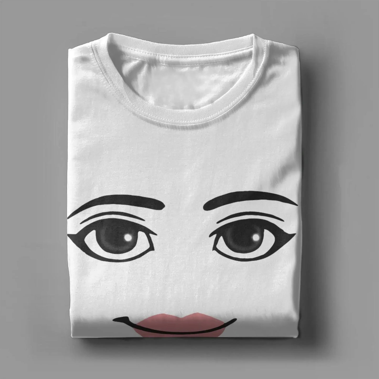 Harajuku Style Robot Roblox Tee For Women Face Game Print