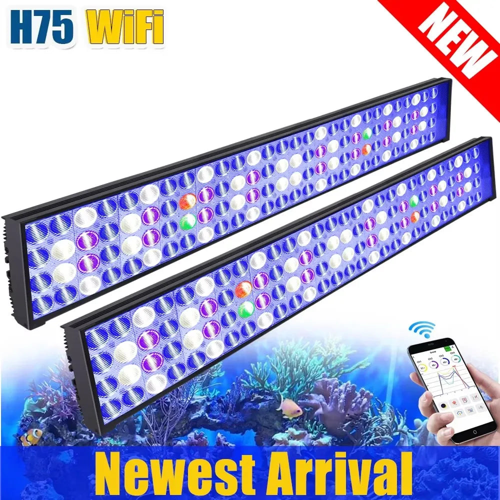 PopBloom WiFi LED Aquarium Light For Reef Marine Tanks