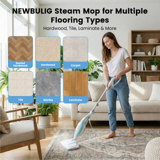 10-In-1 Steam Mop 1550W Detachable Handheld Cleaner