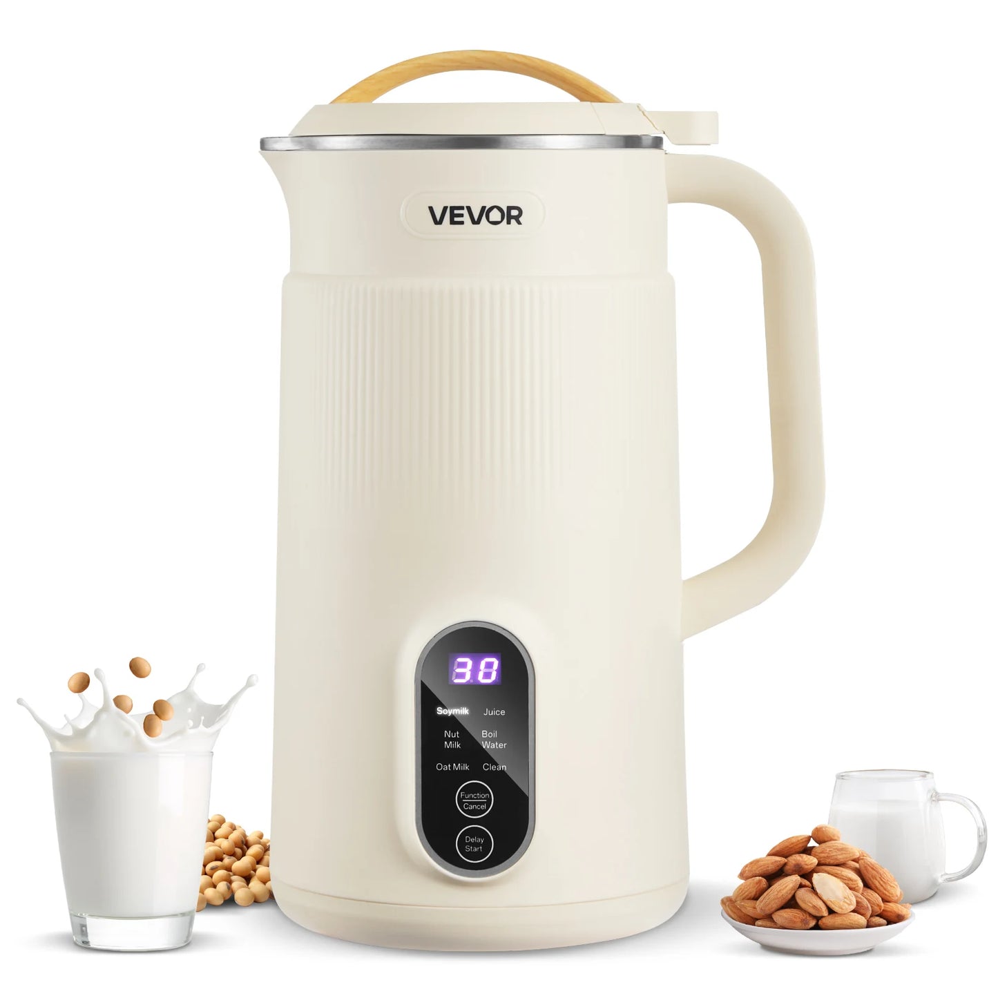 VEVOR 8-in-1 Nut Milk Maker With Self Cleaning