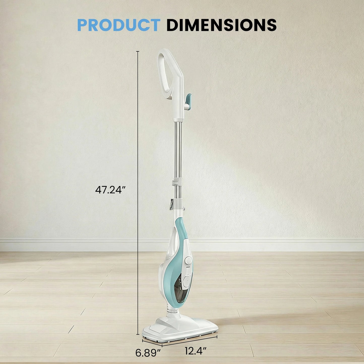 10-In-1 Steam Mop 1550W Detachable Handheld Cleaner